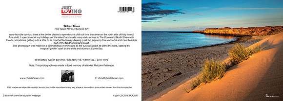 Golden Coves_A5 Greeting Card_CDL.GRE.HOL.020
