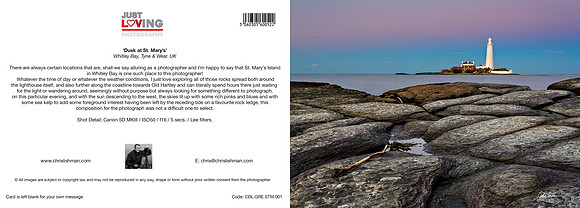 Dusk at St. Mary's_A5 Greeting Card_CDL.GRE.STM.001