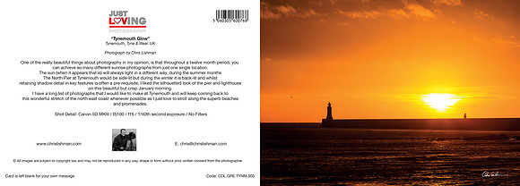 Tynemouth Glow_A5 Greeting Card_CDL.GRE.TYNM.005