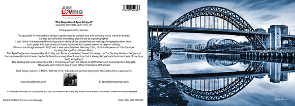 The Magnificent Tyne Bridge_A5 Greeting Card_CDL.GRE.TYN.007