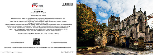 Hexham Abbey_A5 Greeting Card_CDL.GRE.HEX.005