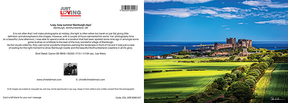 Lazy, Hazy, Summer Bamburgh Days_A5 Greeting Card_CDL.GRE.BAM.047