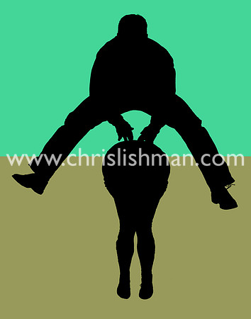 Leap Frog Silhouette
