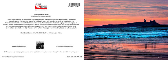 Dunstanburgh Castle_A5 Greeting Card_CDL.GRE.DUN.023