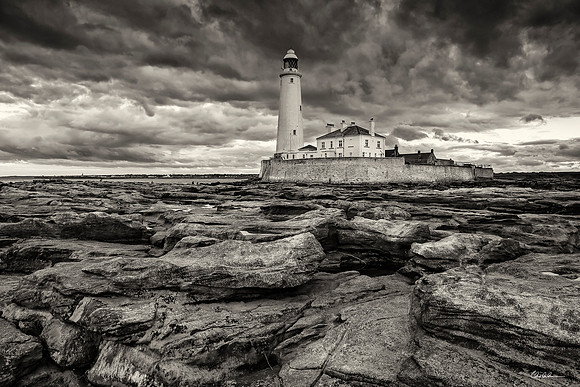 "Moody St. Mary's" - B&W