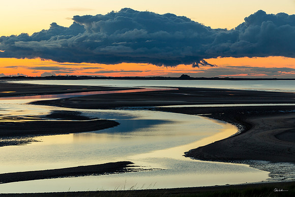 "Dusk at Budle Bay"