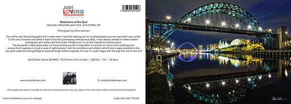 Reflections of The Tyne_A5 Greeting Card_CDL.GRE.TYN.048