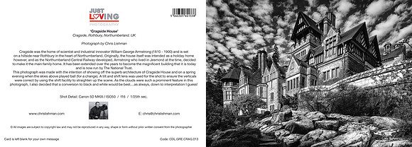Cragside House_A5 Greeting Card_CDL.GRE.CRAG.013