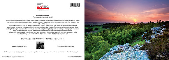 Rothbury Sundown_A5 Greeting Card_CDL.GRE.ROT