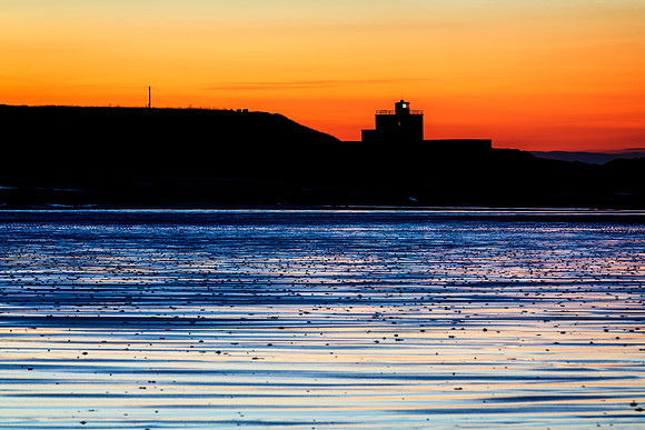 Bamburgh Lighthouse Silhouette