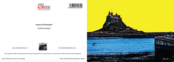 A5 Greeting Card_IOTN_Lindisfarne Castle I
