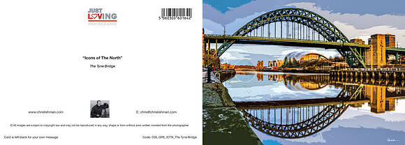 A5 Greeting Card_IOTN_Tyne Bridge