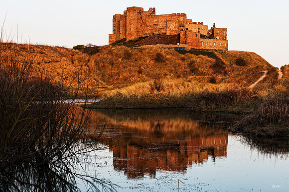 "Back of Bamburgh Castle"