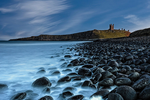 "Long Exposure at Dunstanburgh Castle"