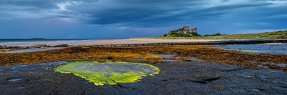 "Dusk Panoramic on Harkness Rocks"