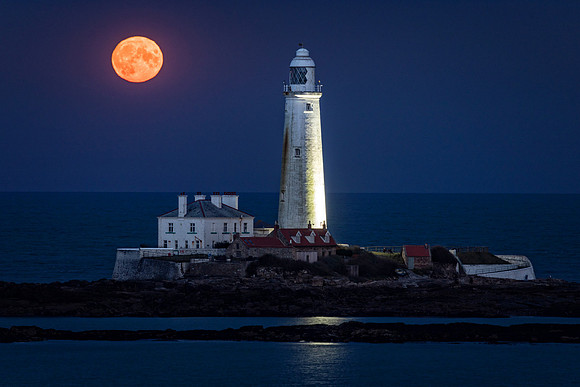 "Harvest Moon at St. Mary's"