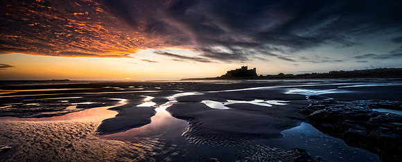 Bamburgh Pools Panoramic