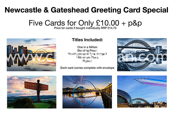 Newcastle & Gateshead 5 Cards