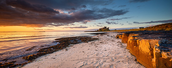 Morning Light at Harkness Rocks - Panoramic